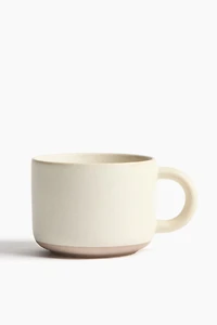 Tasse en grès cérame avec glaçure réactive