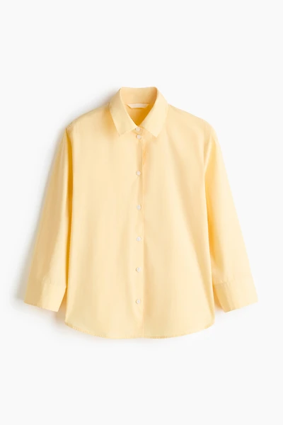 Chemise en popeline de coton