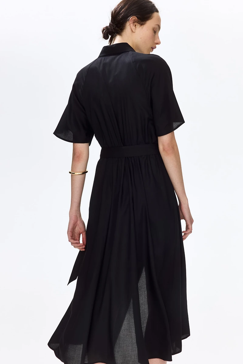 Tie-belt Shirt Dress