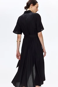 Tie-belt Shirt Dress