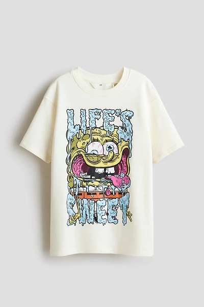 T-Shirt with Printed Motif