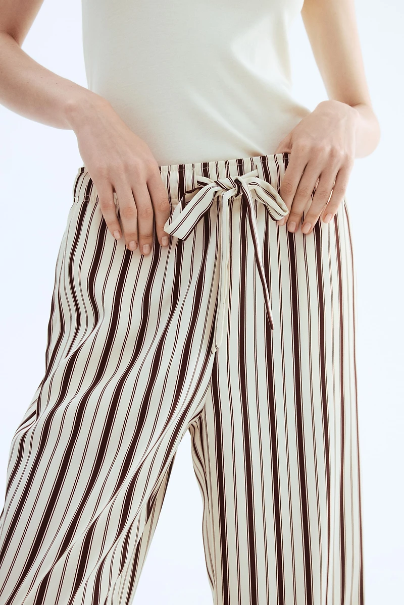Pantalon en sergé avec cordon de serrage
