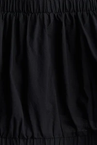Lacing-detail cotton blouse