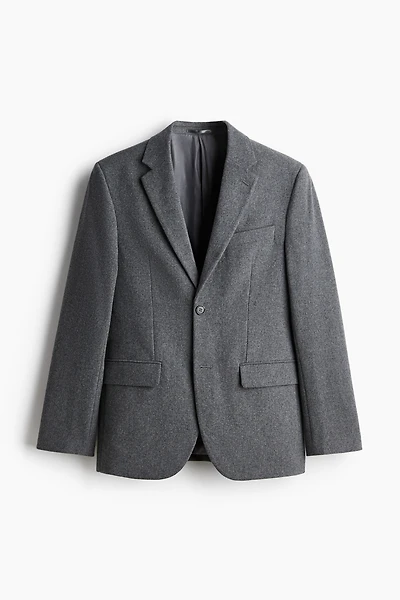 Regular Fit Wool-Blend Jacket