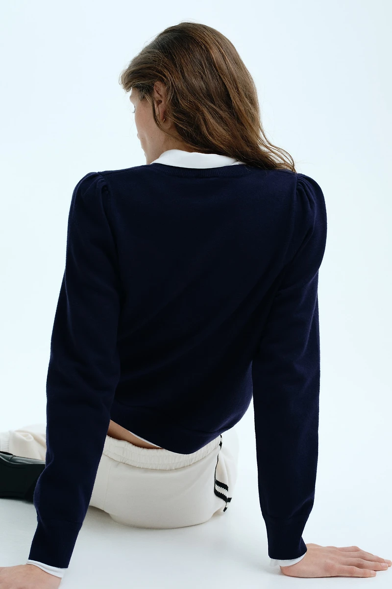 Puff-Sleeved Sweater