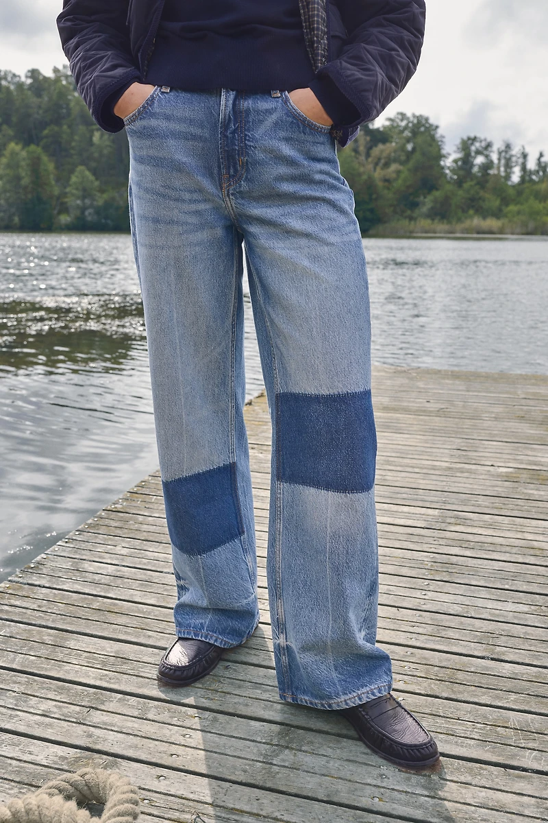 Wide-Leg Ultra High Jeans