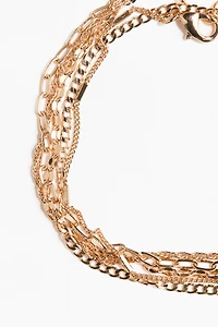 5-Pack Chain Anklets