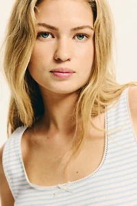 Pointelle Jersey Tank Top