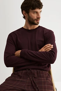 T-shirt et pantalon de pyjama en coton