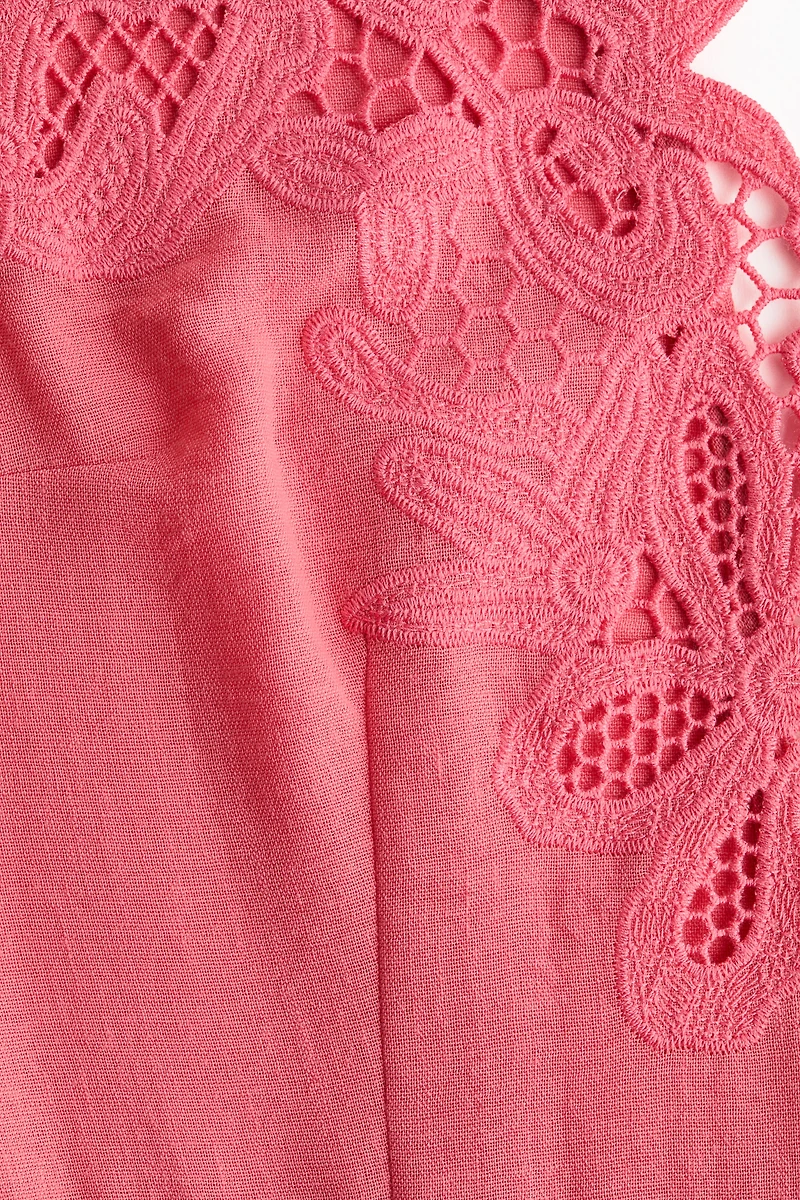 Dress with Eyelet Embroidery