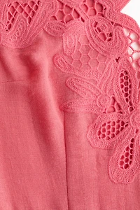 Dress with Eyelet Embroidery