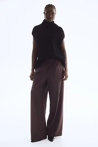 Pantalon habillé à taille élastique