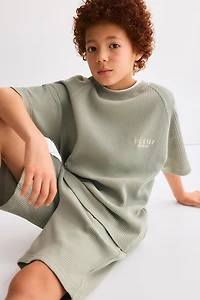 Ensemble 2 pièces en jersey gaufré