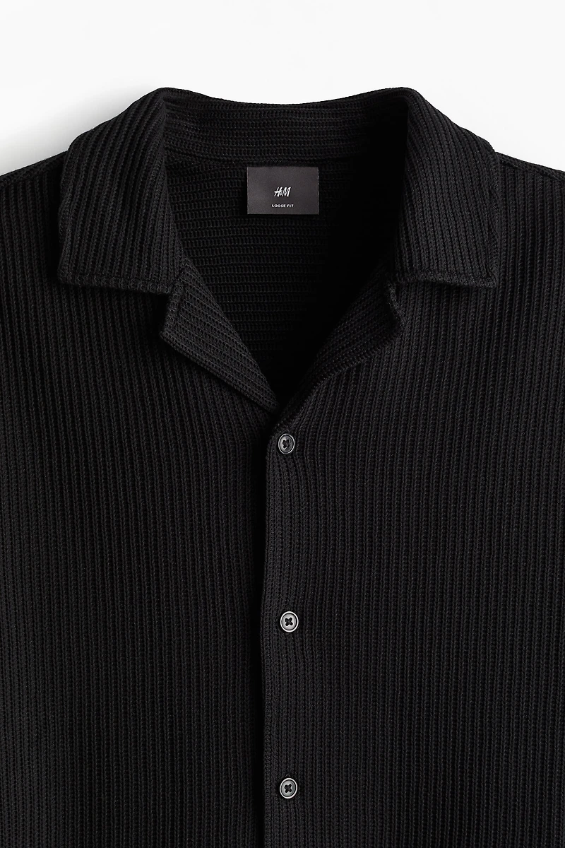 Loose Fit Ribbed Resort Shirt