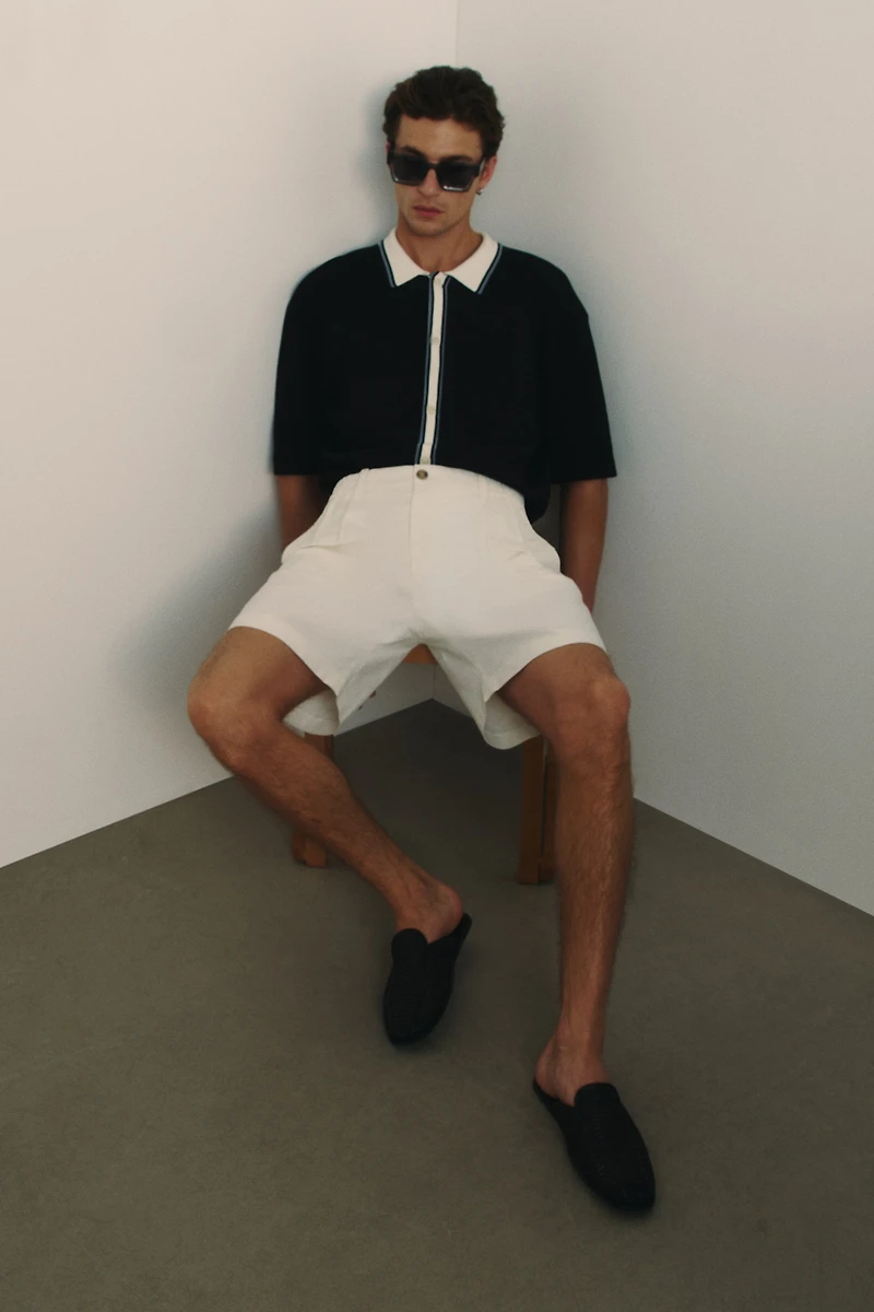 Relaxed-Fit Linen-Blend Shorts