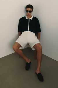 Relaxed-Fit Linen-Blend Shorts