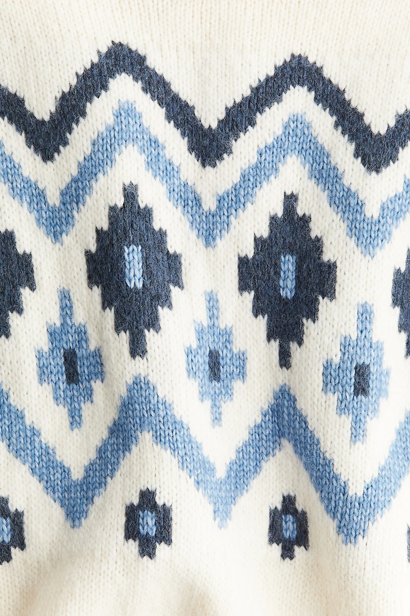 Jacquard-Knit Sweater