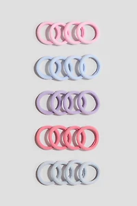 Lot de 20 élastiques à cheveux