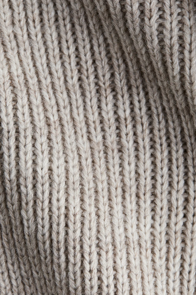 Haut en maille côtelée