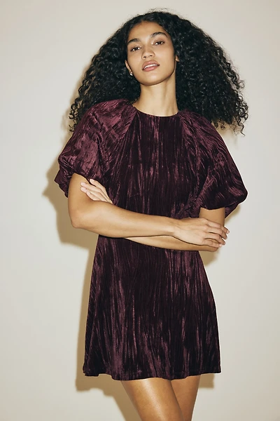 Balloon-Sleeved Dress