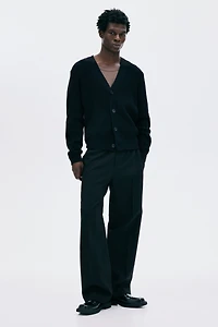 Regular-Fit Rib-Knit Cardigan