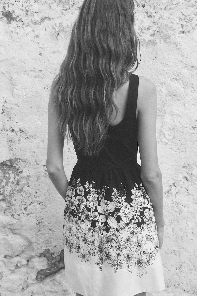 Dress with Flared Skirt