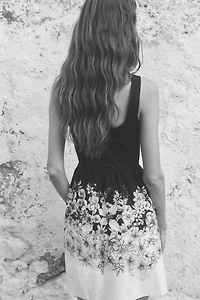 Dress with Flared Skirt