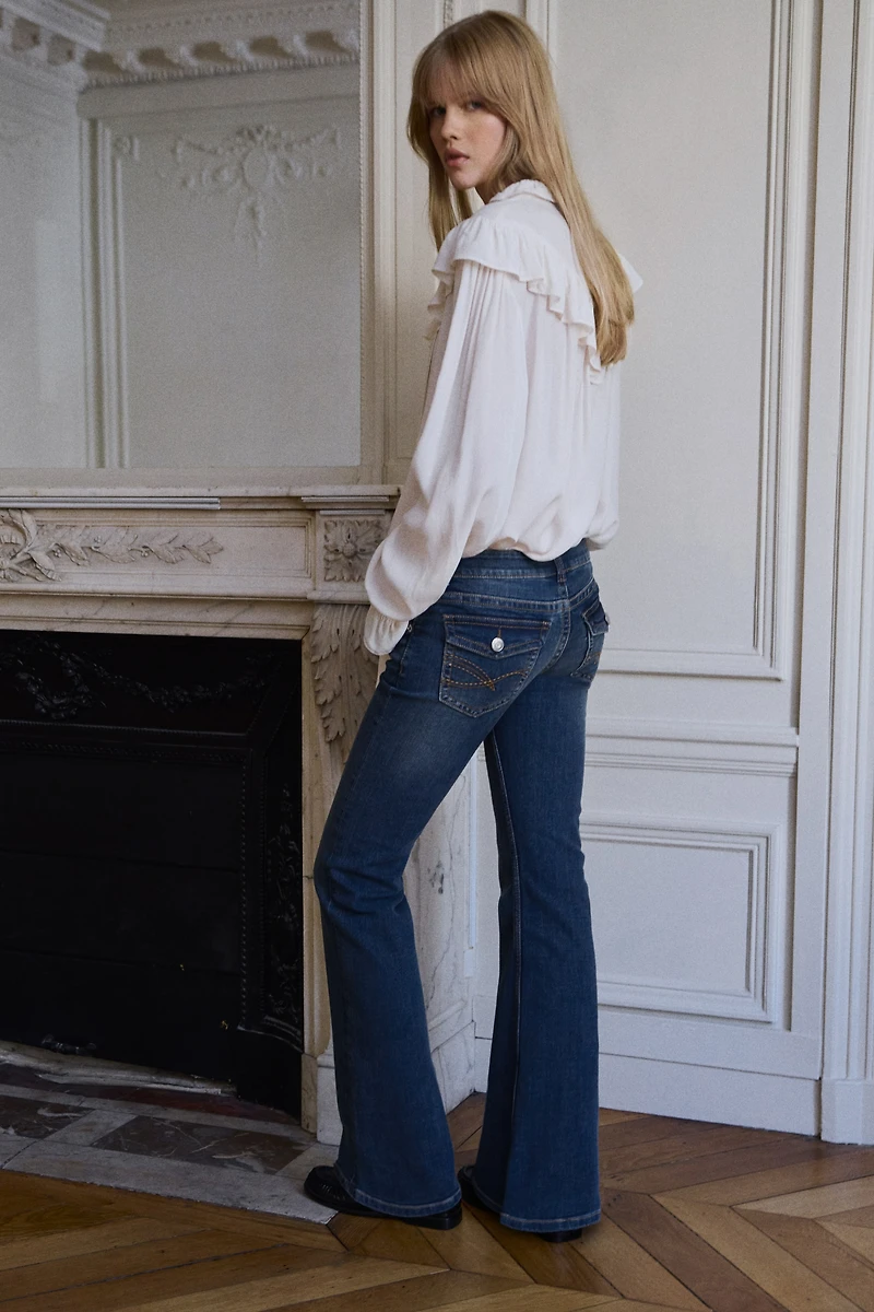 Flared Low Jeans