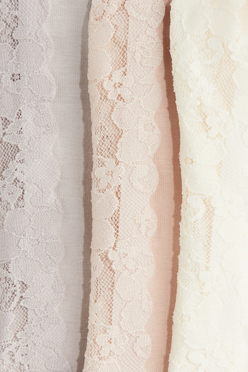 3-Pack No Show Lace Socks