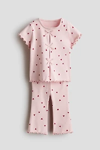 2-Piece Ribbed Cotton Set