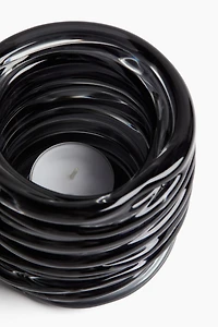 Small Glass Tea Light Holder 