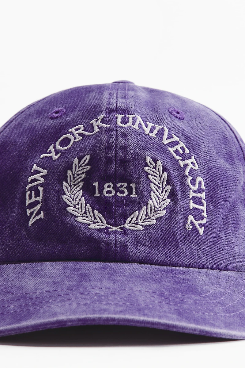 Casquette en sergé de coton avec motif