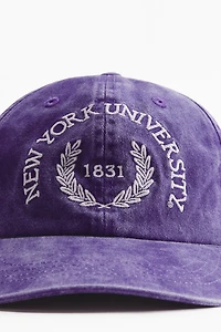 Casquette en sergé de coton avec motif