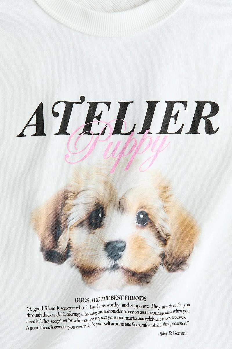 T-shirt ample à motif