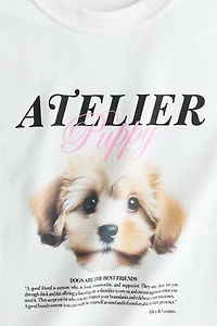 T-shirt ample à motif