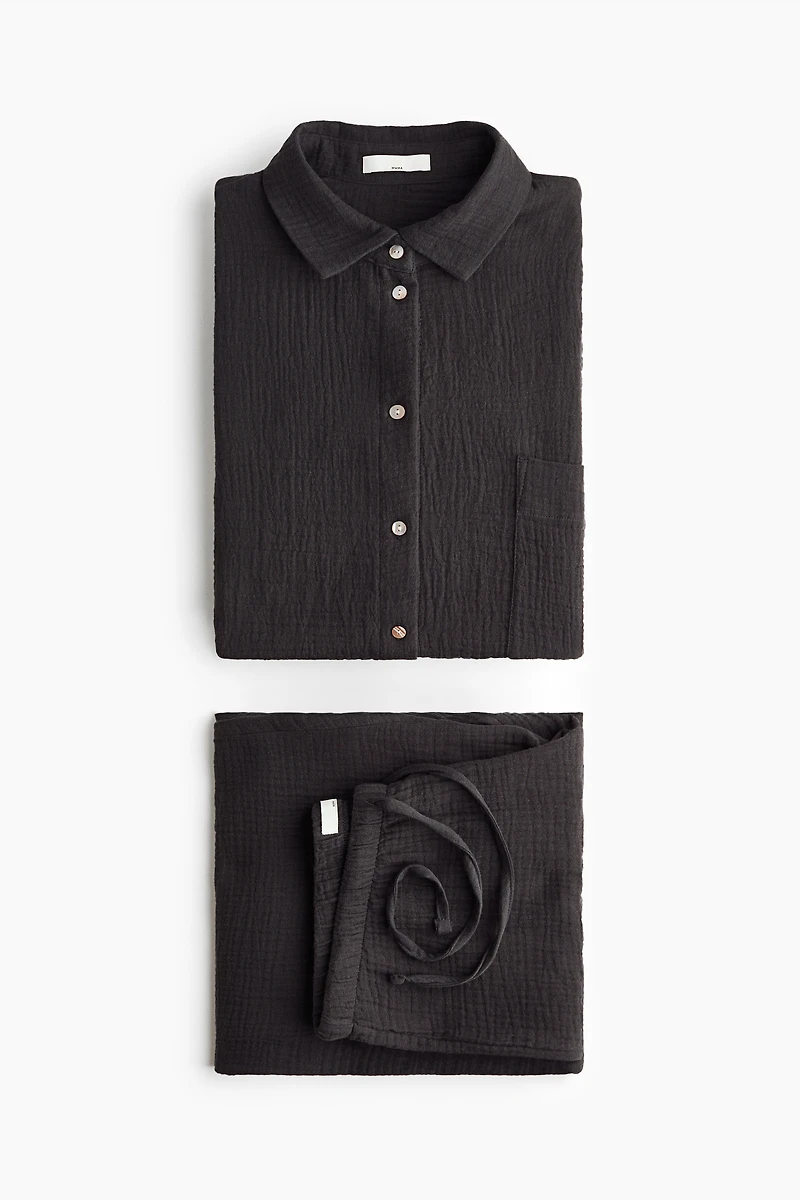 MAMA Pyjama en mousseline de coton