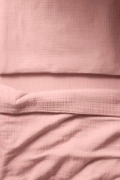 Muslin Crib Duvet Cover Set