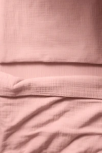 Muslin Crib Duvet Cover Set