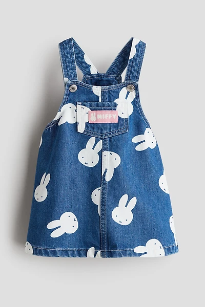 Robe salopette imprimée