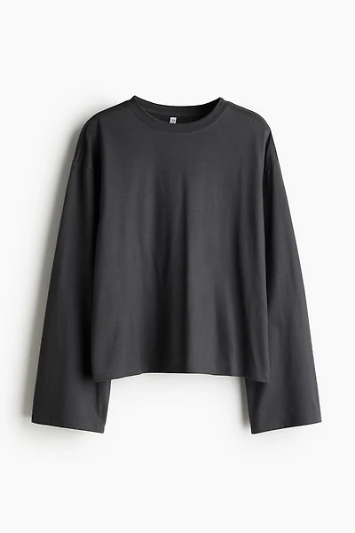 Long-Sleeved Cotton Top
