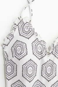 Ruffle-Trimmed Padded-Cup Swimsuit