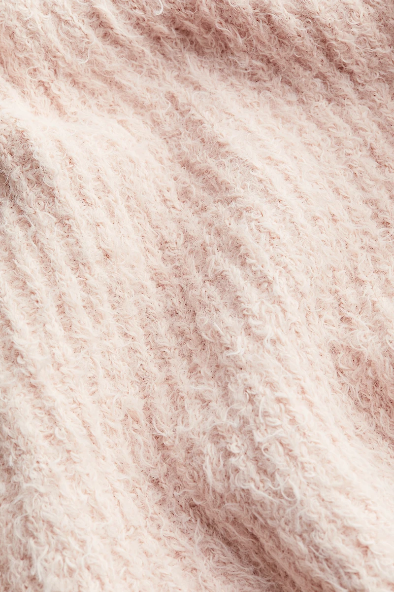 Flared Fluffy-Knit Skirt