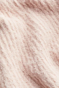 Flared Fluffy-Knit Skirt