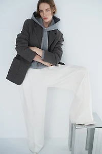 Blazer en laine mélangée