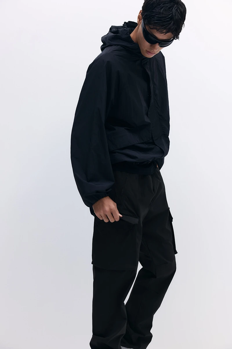 Regular-Fit Nylon Cargo Pants