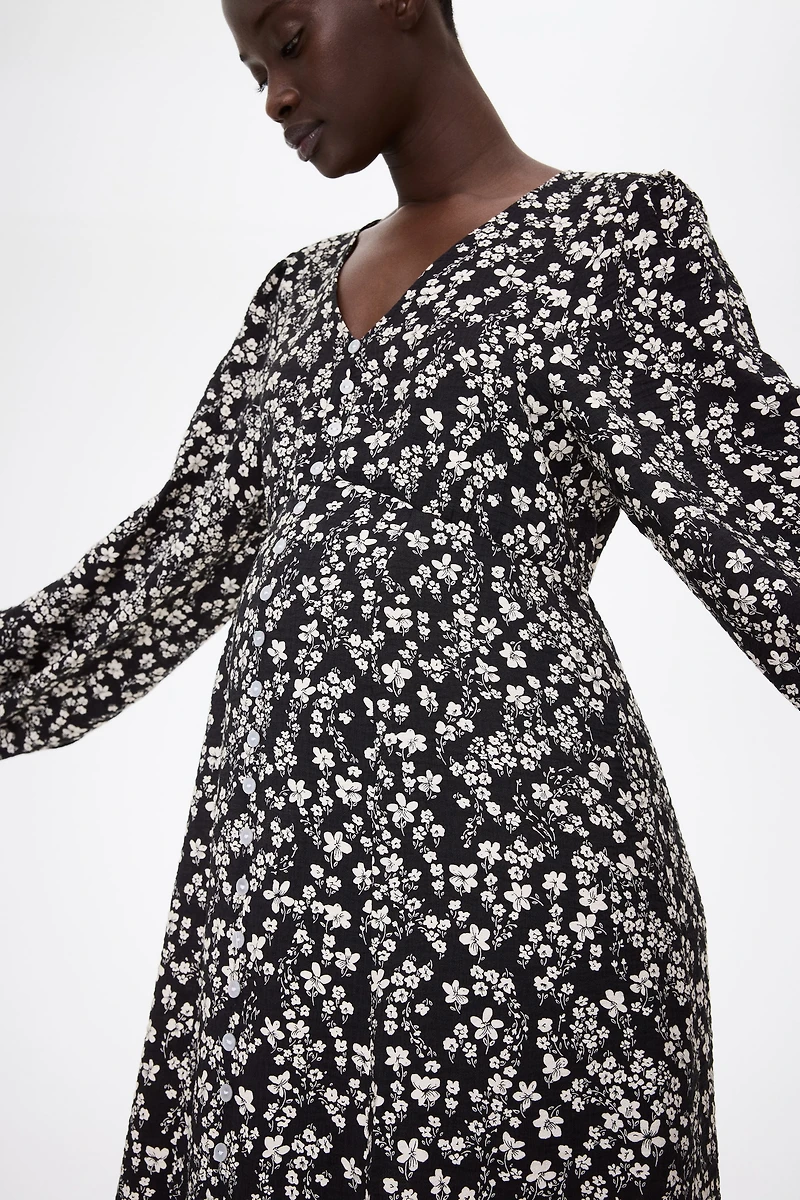 MAMA Button-Front Dress