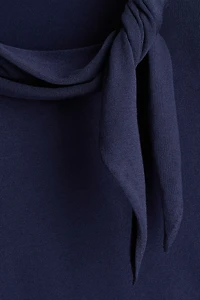 Sweater with Scarf Collar