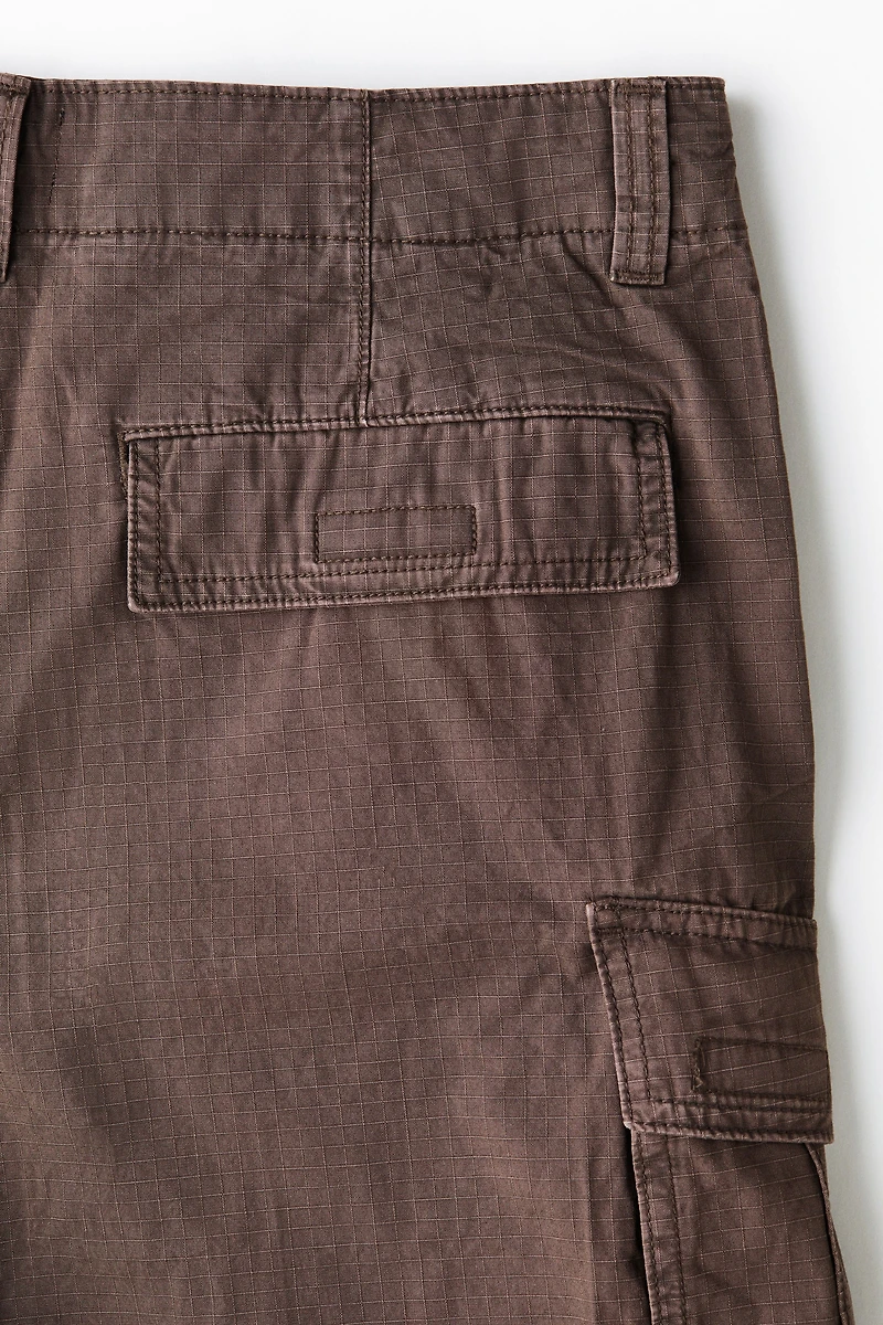 Loose-Fit Cotton Cargo Shorts
