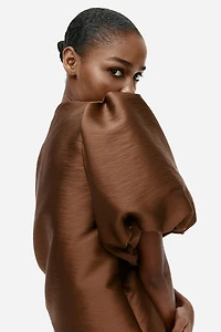 Balloon-Sleeved Blouse