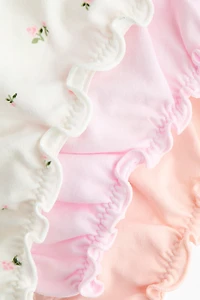 Lot de 3 culottes tanga avec détails surjetés